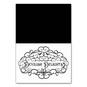 Numéro De Table Dévilish Delights Vintage Halloween nourriture Ten