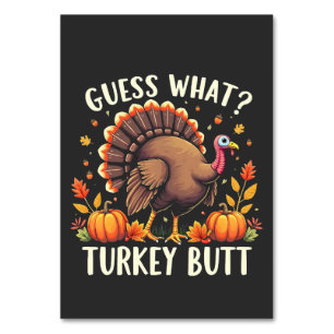 Numéro De Table Devinez Quoi ? Turquie Mais Thanksgiving Drôle