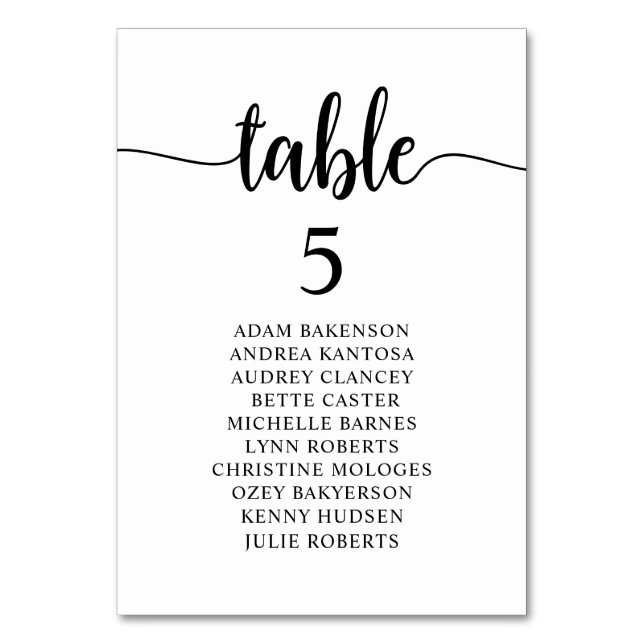Numéro De Table Dîner mariage, Invités Rustiques Sièges Tableau Ta (Par défaut)