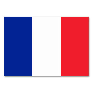 Numéro De Table Drapeau de la France