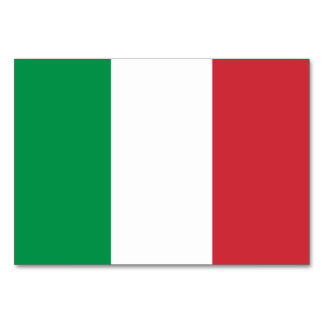 Numéro De Table Drapeau de l'Italie