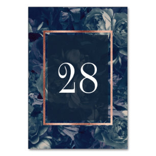 Numéro de table du bouquet d'or Rose de la Marine