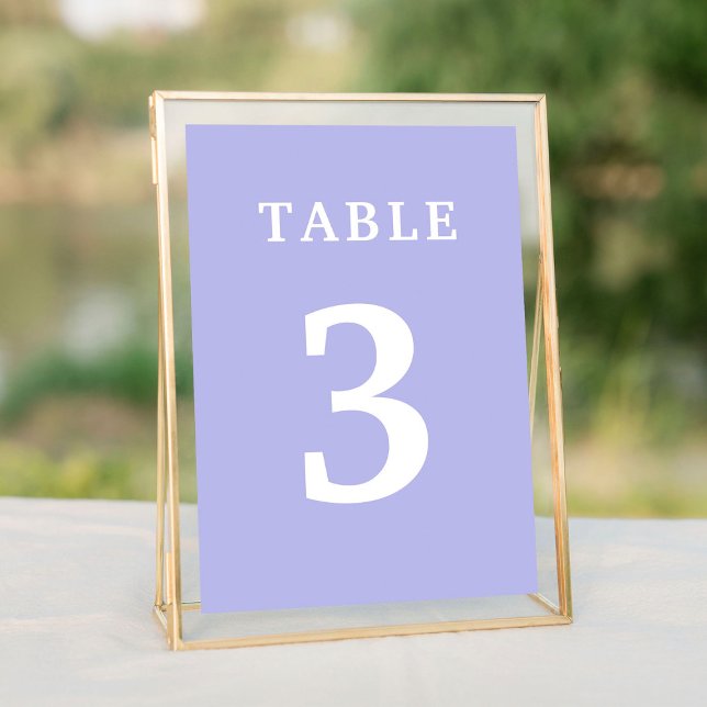 Numéro de table du Mariage de lavande (Lavender Wedding Table Number
)