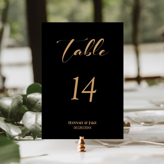 Numéro de table du Mariage d'or noir (Créateur téléchargé)
