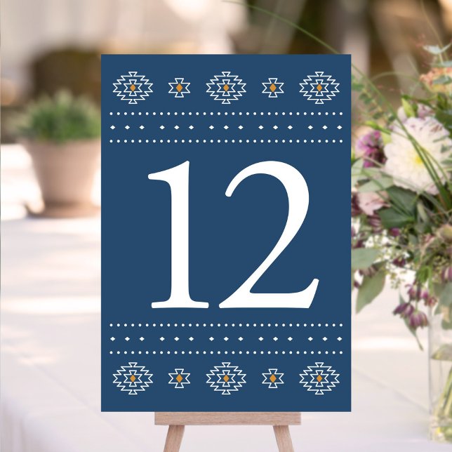 Numéro de table du Mariage occidental, Mariage Rio (Rio Rancho Western Wedding Table Number by Fiesta Valley Print)