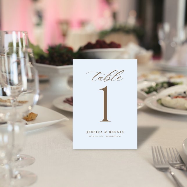 Numéro de table du script de calligraphie élégante (Créateur téléchargé)