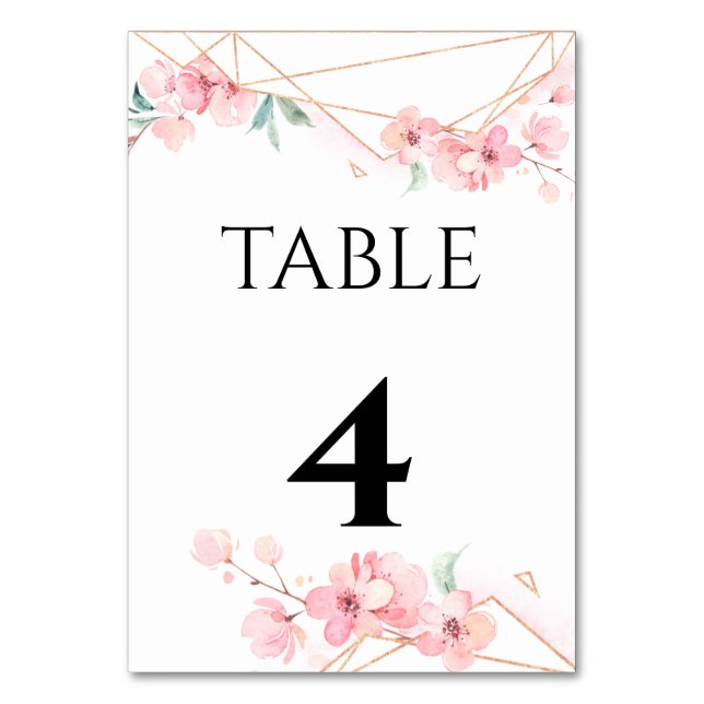 Numéro de table élégant. (Par défaut)