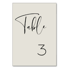 Numéro De Table Élégant et moderne mariage vert sauge clair