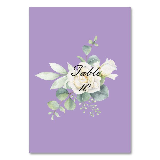 Numéro De Table Élégant eucalyptus botanique été (Par défaut)