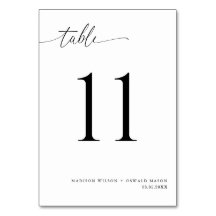 Élégant Mariage de calligraphie noire moderne 11