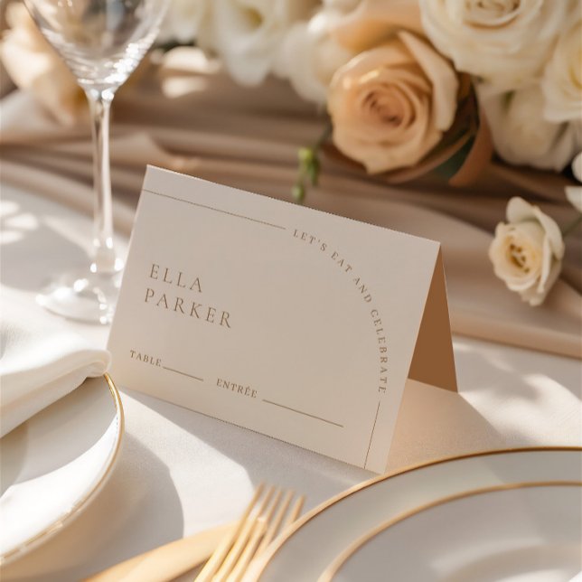 Numéro De Table Elégant minimaliste moderne Boho Mariage lieu d'hô (Elegant Modern Minimalist Boho Wedding Guest Place Table Number)