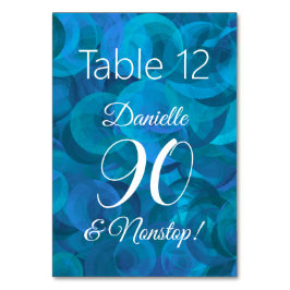 Numéro De Table Elegant Ocean Blue 90 et soirée d'anniversaire san