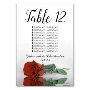 Numéro De Table Elégant rouille Rose orange Siège Mariage graphiqu