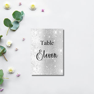 Numéro De Table Elégant tableau calligraphie parties scintillant a