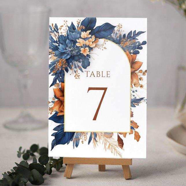 Numéro De Table Elégante aquarelle moderne jardin mariage (Modern Elegant Watercolor Garden Wedding Table Number)