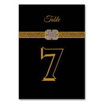 Élégante Broche de Glitter Noir et Or