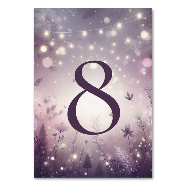 Numéro De Table Enchantement Starlit dans le Mariage Bloom (Par défaut)
