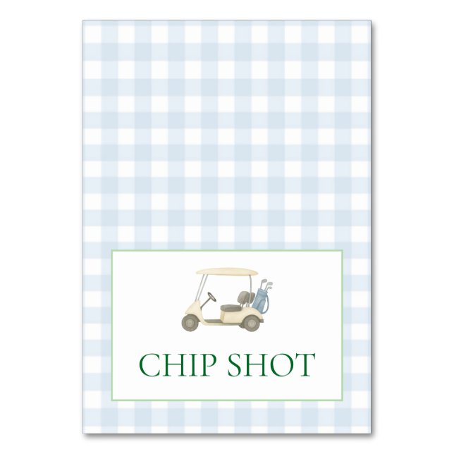 Numéro De Table Étiquette alimentaire de golf (Par défaut)