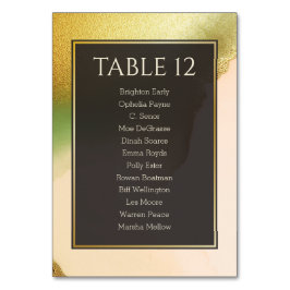 Numéro De Table Fab Chartreuse 🤵 audacieux et élégant Mariage bud