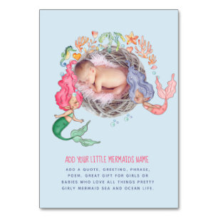 Numéro De Table Fête Baby shower de la photo Mermaids