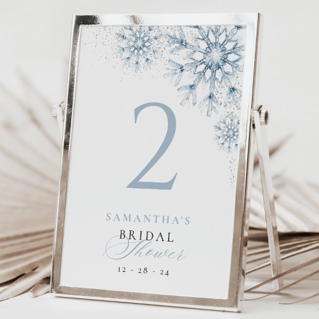 Numéro De Table Fête des mariées de neige en amour (Créateur téléchargé)