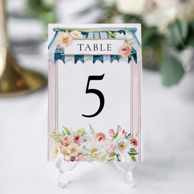 Numéro De Table Fête des mariées du jardin fleuri (Créateur téléchargé)