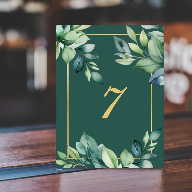 Numéro De Table Feuille Eucalyptus moderne code QR Mariage musulma (Créateur téléchargé)