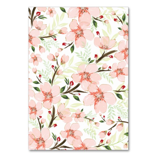 Numéro De Table Fleurs roses (Par défaut)