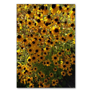 Numéro De Table Fleurs Susan aux yeux noirs Lecture personnalisée