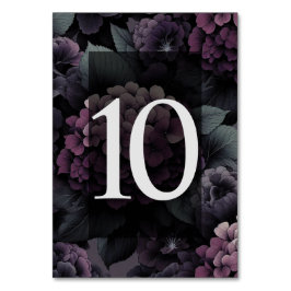 Numéro De Table Floral Moody violet