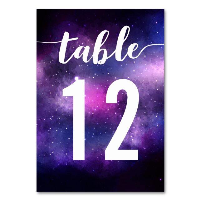 Numéro De Table Galaxy Celestiy Stars Dîner Mariage Numéro de tabl (Par défaut)
