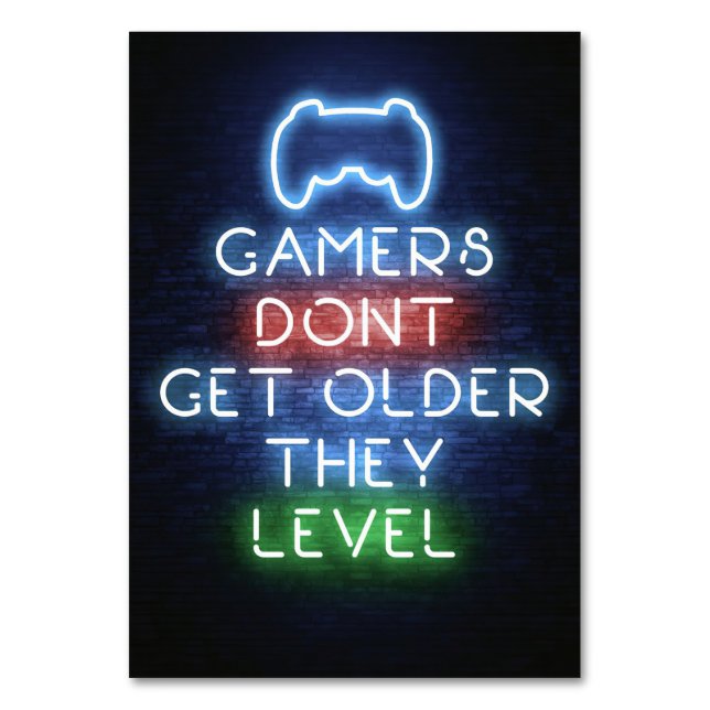 Numéro De Table Gamers Do Not Get Older (Par défaut)