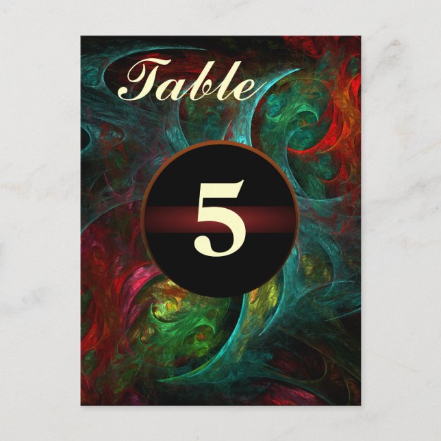 Numéro de table Genesis Carte postale (Devant)