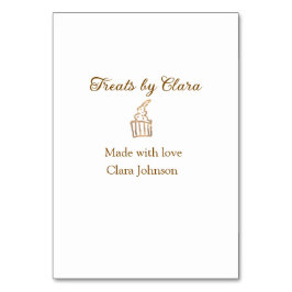 Numéro De Table Gold sparkle traite la boulangerie faite avec amou