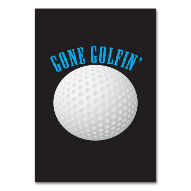 Numéro De Table Gone Golfing (Par défaut)