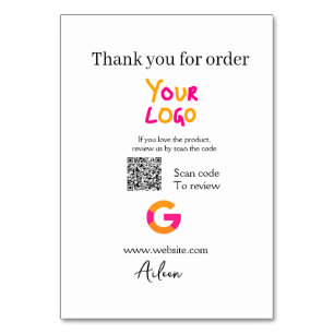 Numéro De Table Google examen logo entreprise site Web scanner cod
