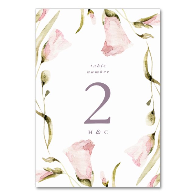 Numéro De Table Grand Fleur sauvage de printemps Boho Pampas Maria (Par défaut)