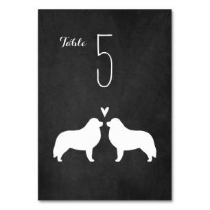 Numéro De Table Grande Réception De Mariage Des Silhouettes Des Py