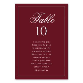 Numéro De Table Graphique de placement de mariage élégant et forme