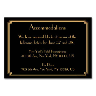 Numéro De Table Great Gatsby Art Déco Mariage Noir Hébergement