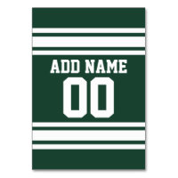 Green White Football Jersey Nom personnalisé Numér