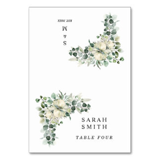 Numéro De Table Greenery Eucalyptus Wedding Place Cards