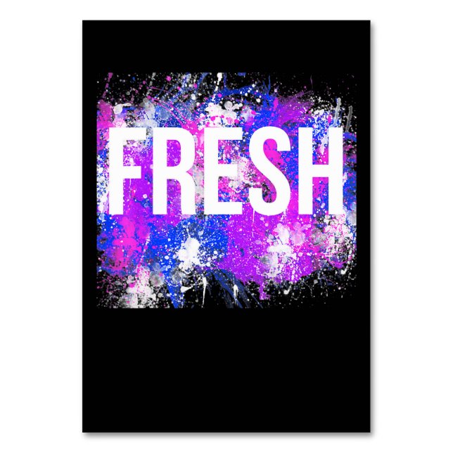 Numéro De Table Hip hop Fresh Old School Rap Urban Slang (Par défaut)