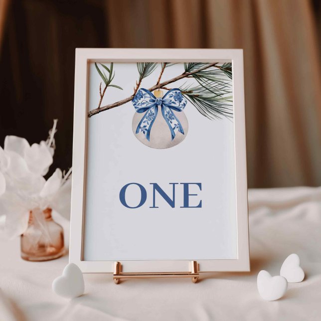 Numéro De Table Hiver Chinoiserie Bow Fête des mariées Numéro de t (Créateur téléchargé)