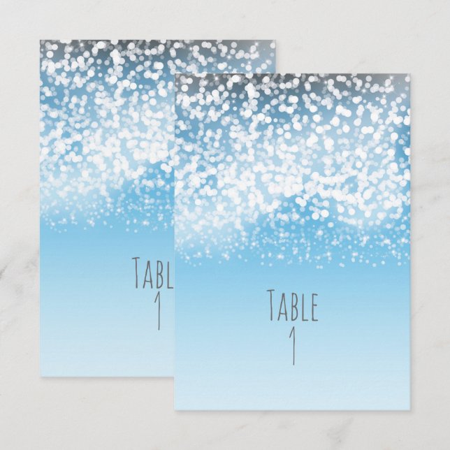Numéro de table hivernale Merveilles des Lumières  (Devant / Derrière)
