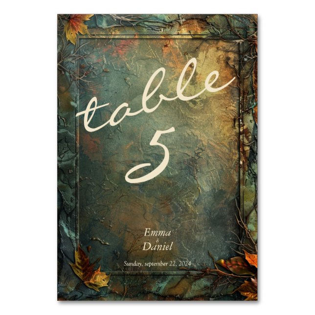 Numéro De Table Hobbiton Haven Mariage (Par défaut)