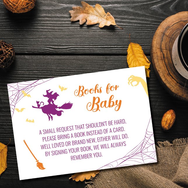 Numéro De Table Hocus Pocus Baby showers Livres pour Baby Card (Créateur téléchargé)