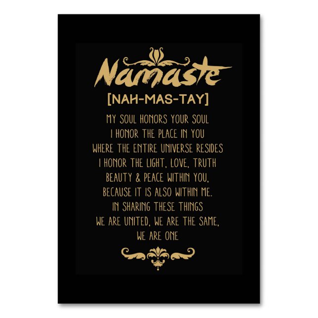 Numéro De Table Inspiring Buddhism Namaste Definition (Par défaut)