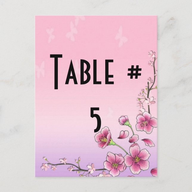 Numéro de table invité (Devant)