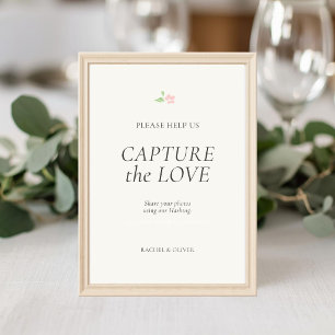 Numéro De Table Ivory Capturez l'Amour Mariage dessus de table